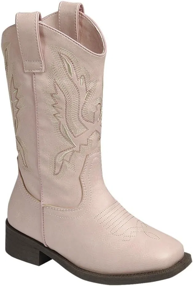 Детские сапоги для девочек с вышивкой Western Forever Link, Pink