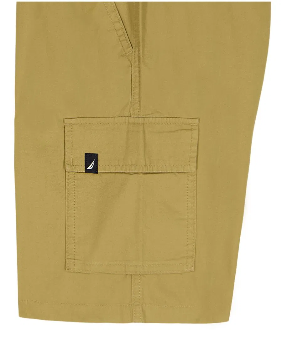 Шорты карго на резинке с утяжкой Nautica, Mustard Yellow — фото 3