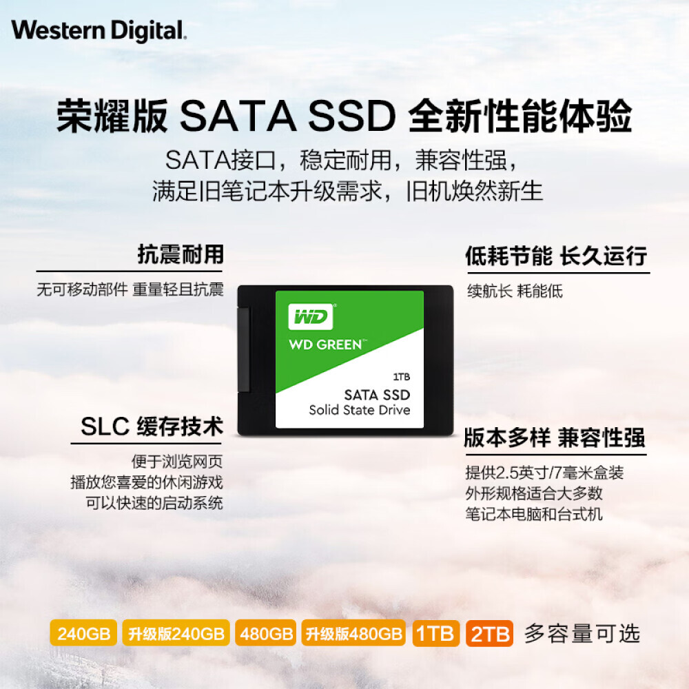 

SSD-накопитель Western Digital Green 1T