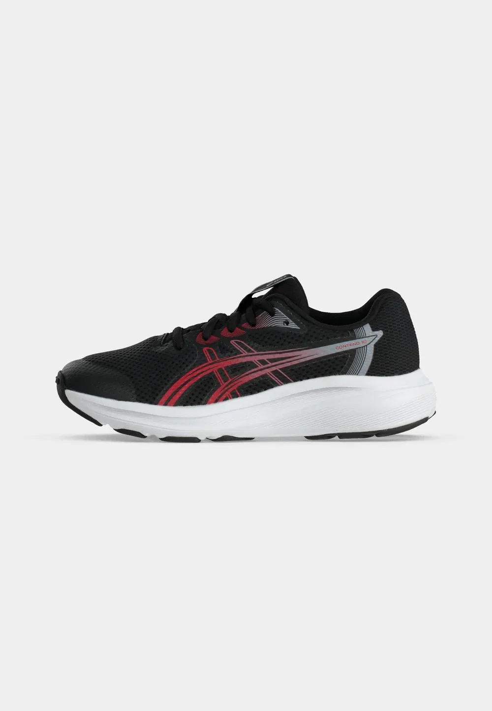 Condens 10 - унисекс кроссовки для бега по улицам Asics, Black/Speed Red — фото 2