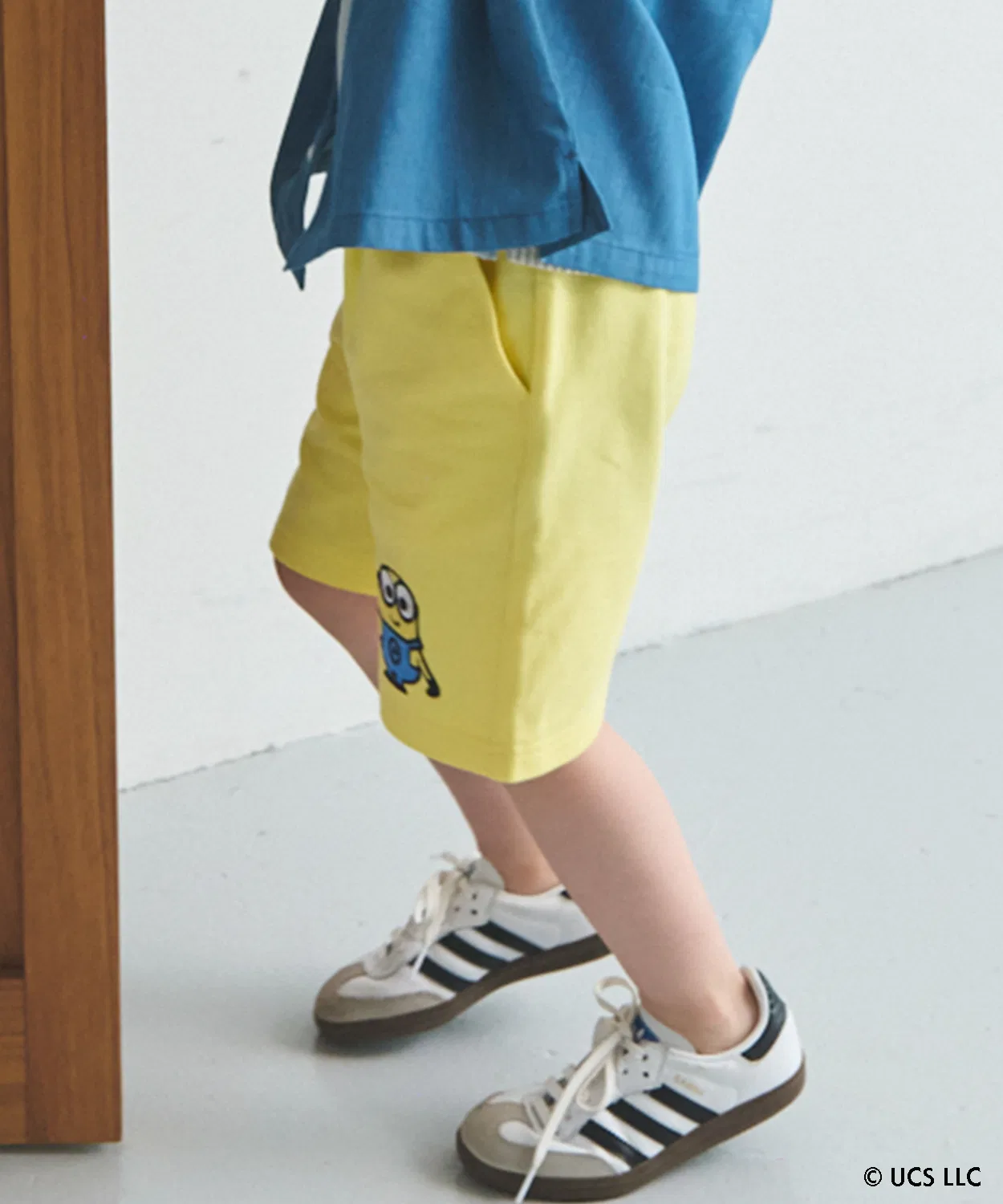 Детские шорты с принтом Minion Yellow petit main, Yellow — фото 2