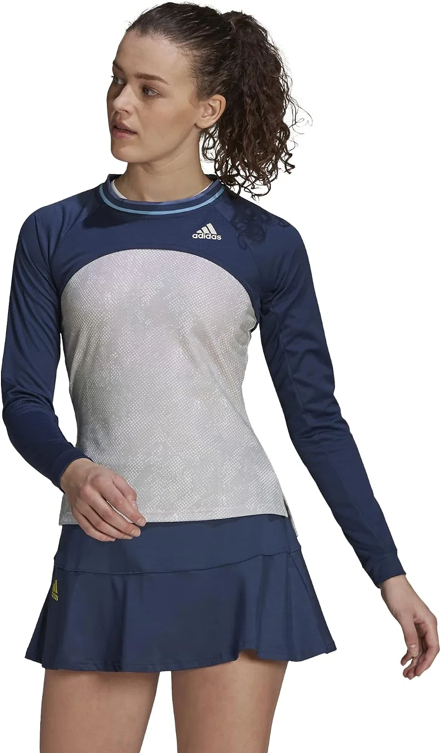Женская длинная футболка Match Shrug Pb adidas, Crew Navy/Alumina