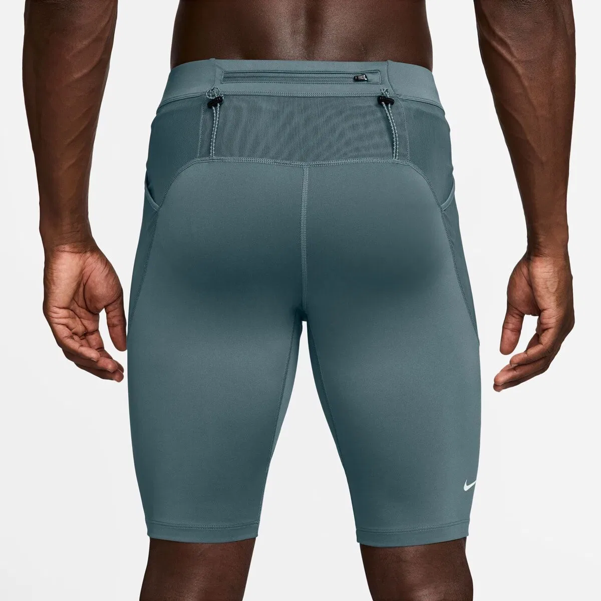 Мужские тайтсы с принтом Acg Dri-Fit Adv Lavaloops 1/2 Tight Nike, Mineral Slate/Summit White — фото 2