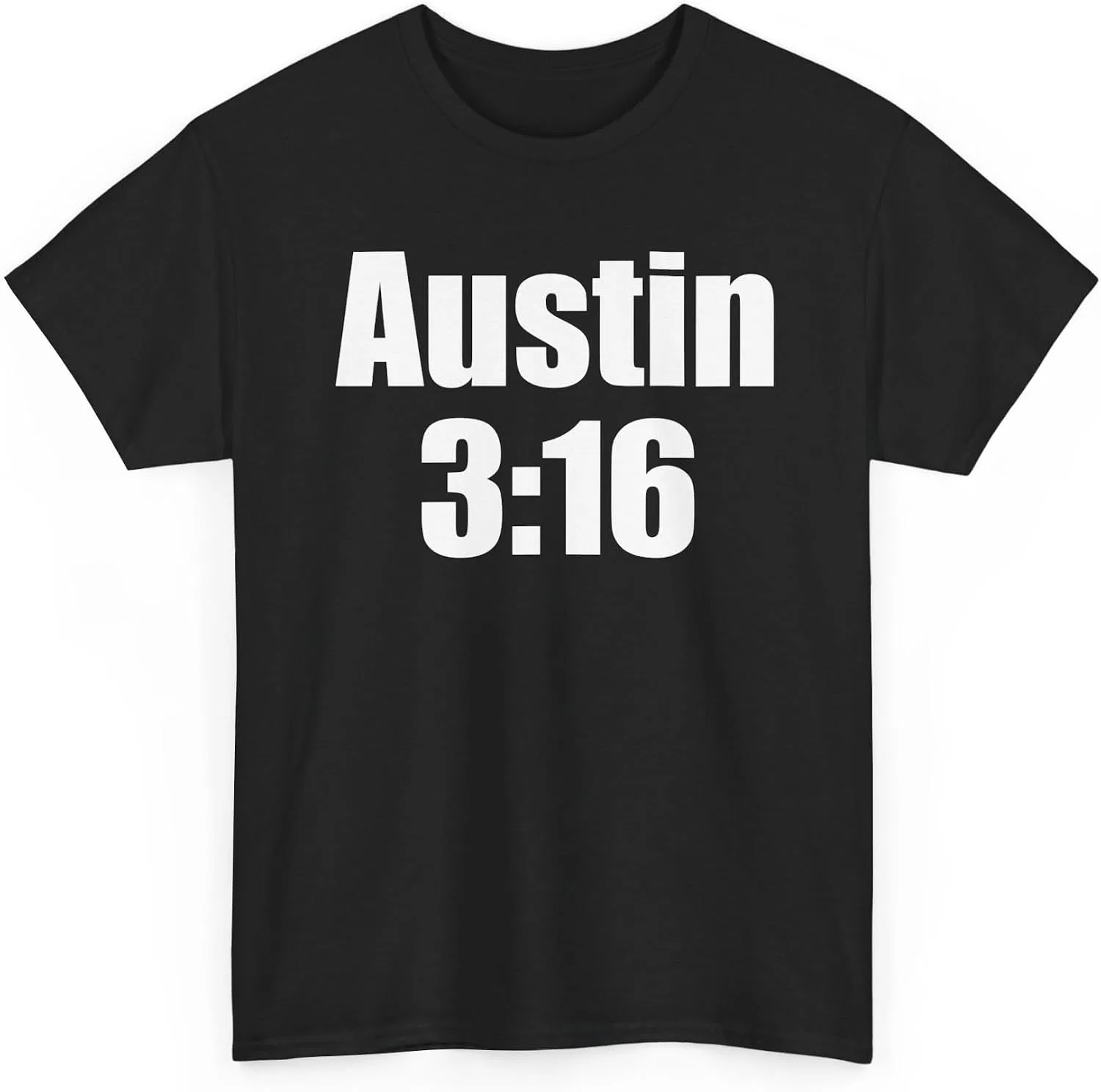 Футболка с принтом Stone Cold Steve Austin Gildan 5000, Black — фото 3
