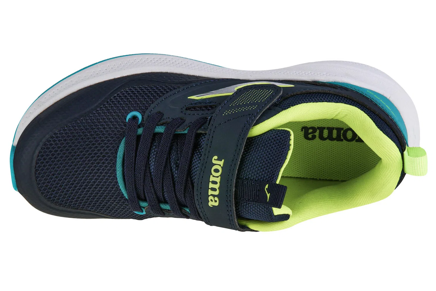 Детские кроссовки для мальчиков с дышащей сеткой Ferro Jr 24 Joma, Grun Bunt — фото 3