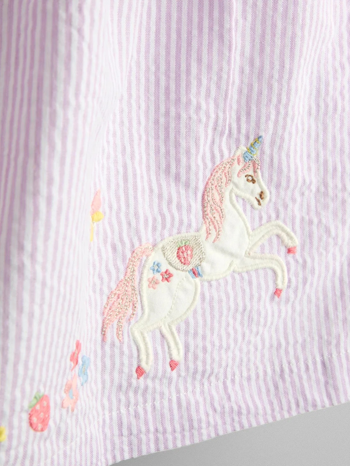Платье с аппликацией и воланами, Unicorn, JoJo Maman Bébé, сиреневый — фото 3