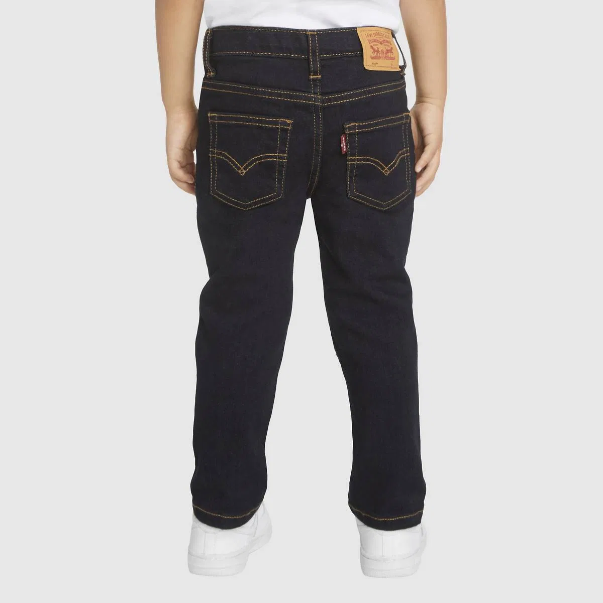 узкие джинсы 510 Eco Performance для мальчиков 2T-4T Levi's, Roadhouse Blues - Dark Wash — фото 3