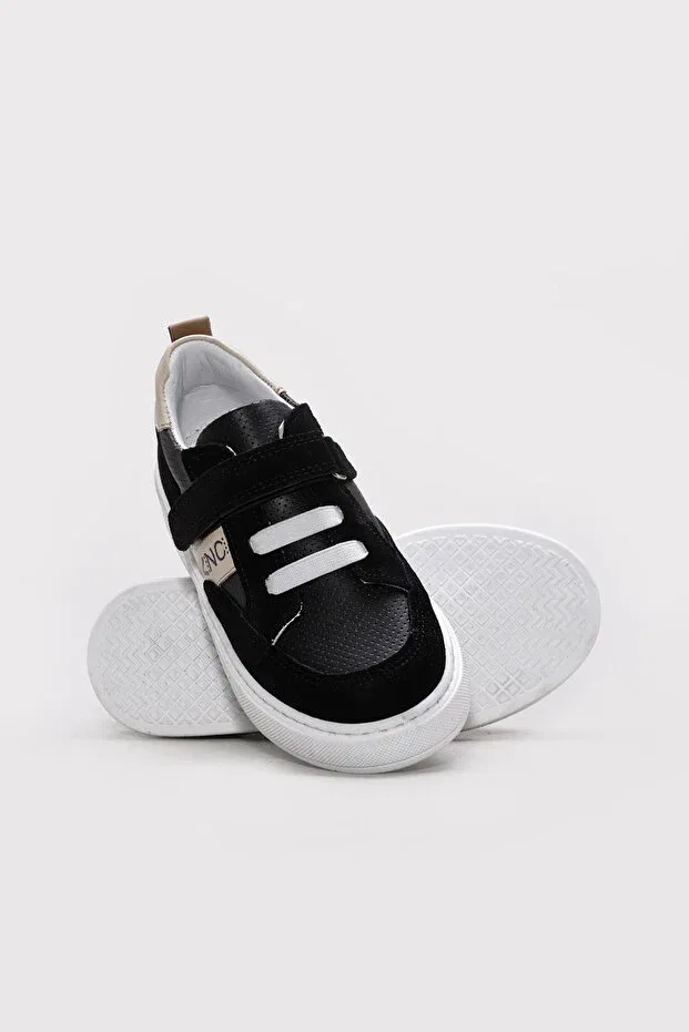 Детские повседневные туфли для девочек из замши Ayakkabıhane, Black-Suede