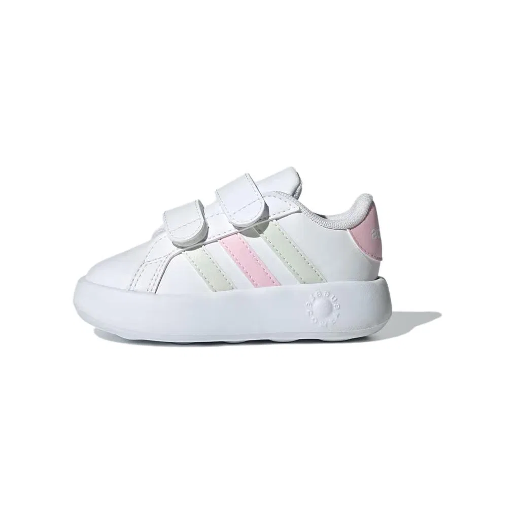 Детские кроссовки для девочек Adidas, White/Green/Pink
