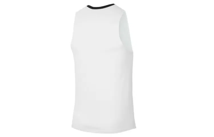 Майка спортивная мужская без рукавов Dri-Fit Nike, белый