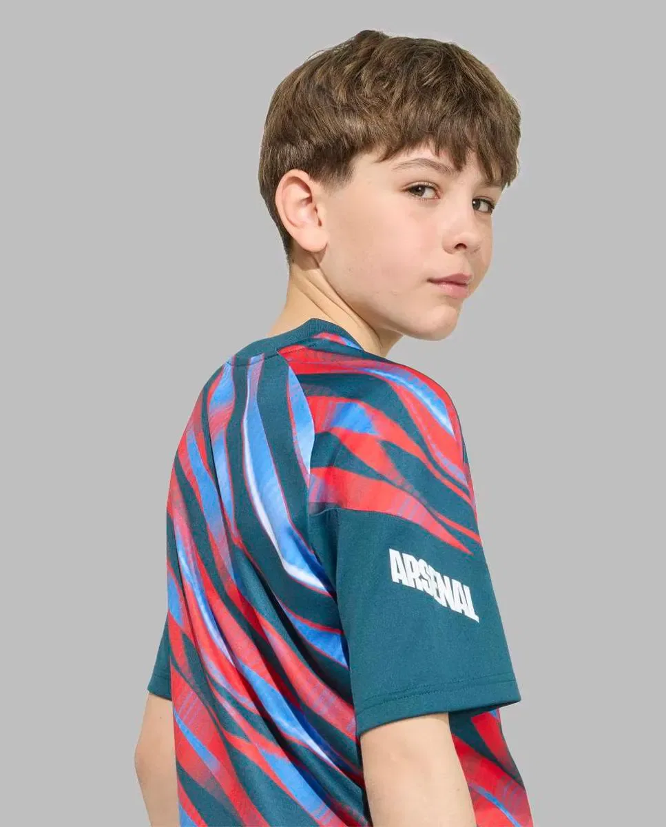 Детская предматчевая футболка для мальчиков Arsenal FC 2026/2027 adidas, Verde — фото 4