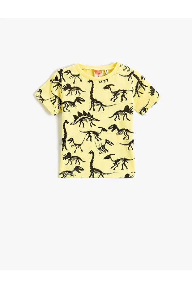 Детская футболка с принтом Koton, Black Patterned