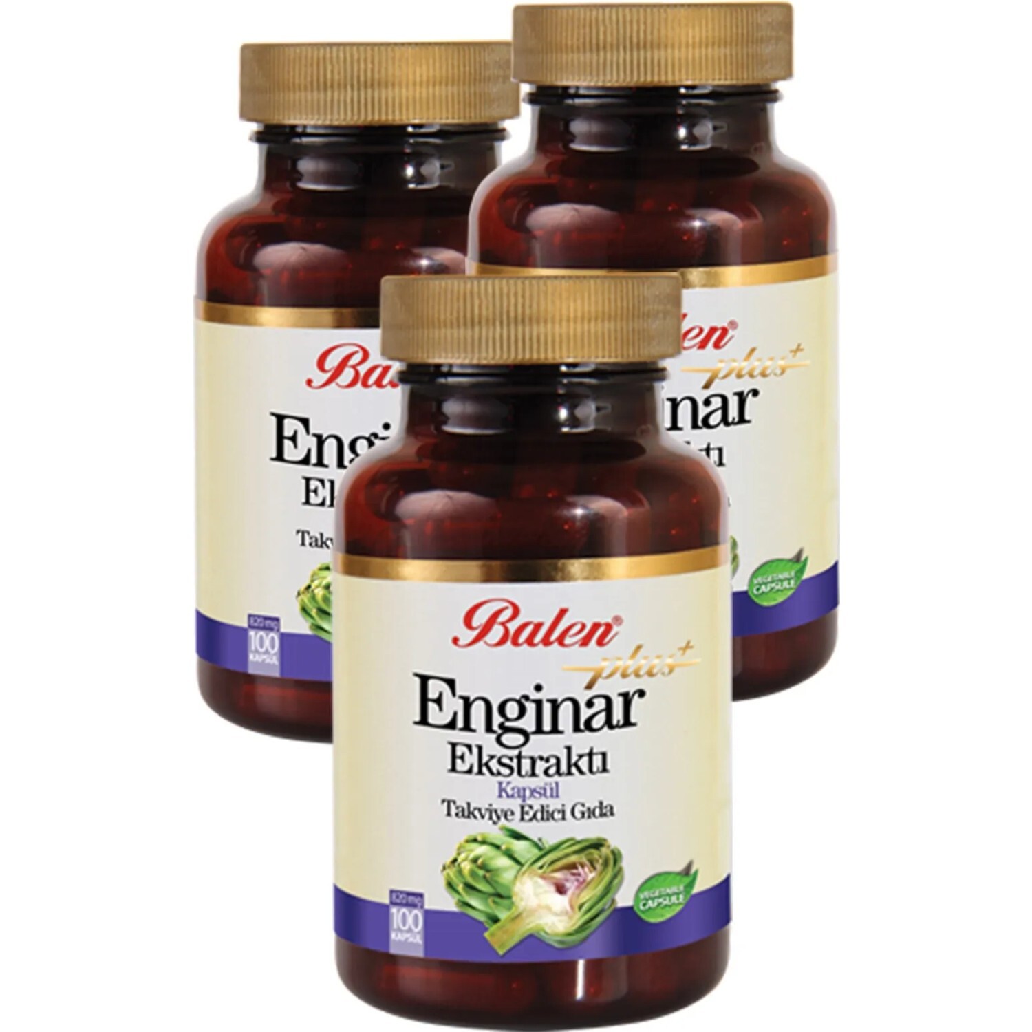 

Артишок в капсулах Balen Artichoke Plus Capsule, 100 капсул, 820 мг, 3 штуки