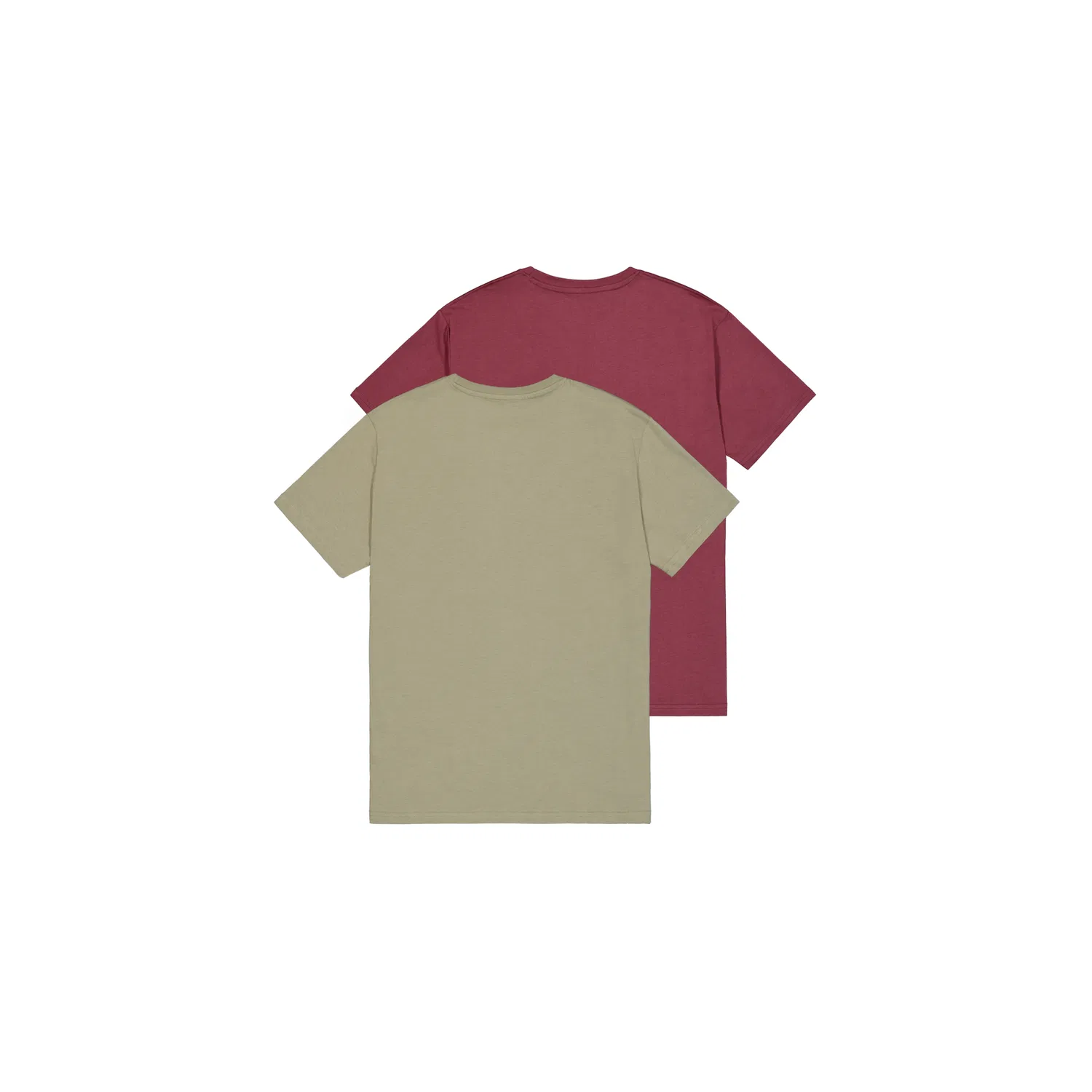 Детская футболка с круглым вырезом Alpha Industries, Olive/Burgundy — фото 4