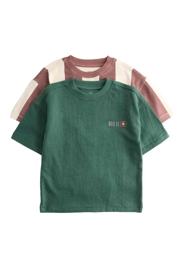 Футболка с принтом Print T-shirt Marks & Spencer, Green Mix, зеленый