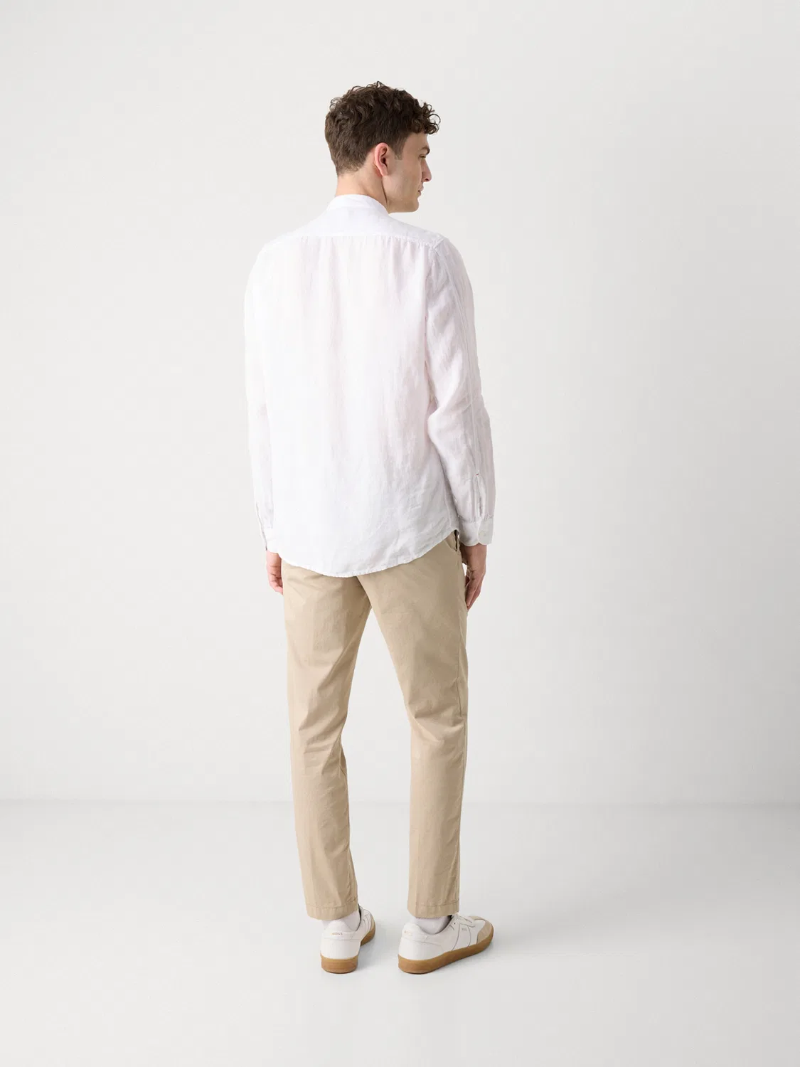 Рубашка Boss Regular fit Button Up Shirt Race_1 белого цвета — фото 3