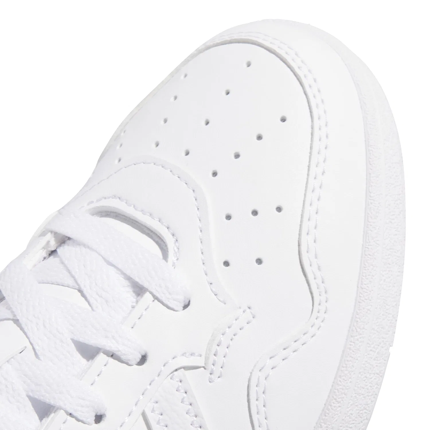 Детские кроссовки для мальчиков на шнуровке Hoops 4.0 Adidas, White — фото 4