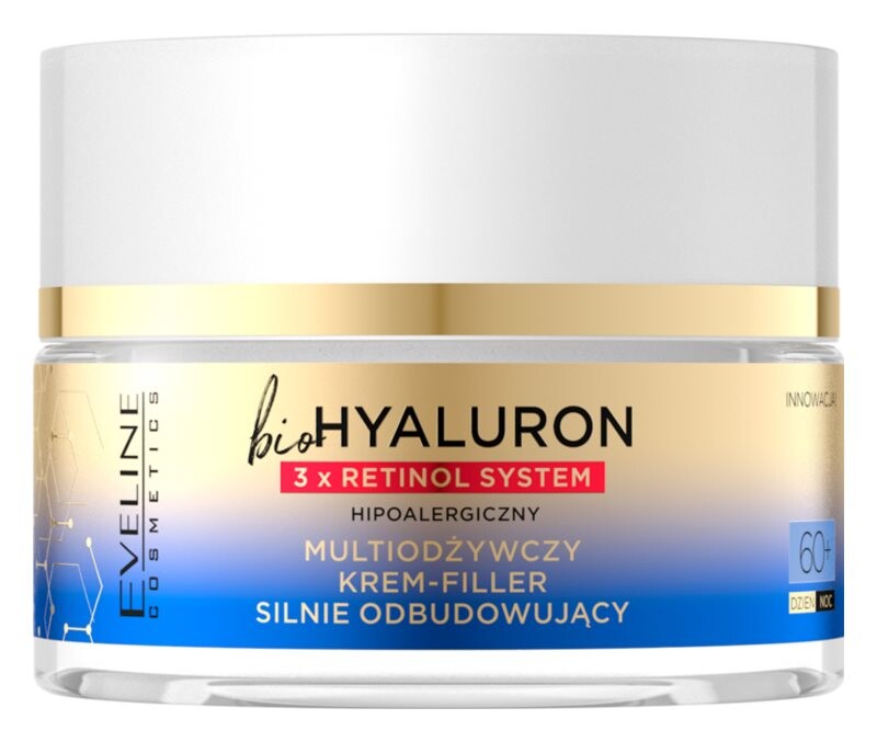 

Укрепляющий регенерирующий крем для кожи 60+ Eveline Cosmetics Bio Hyaluron 3x Retinol System