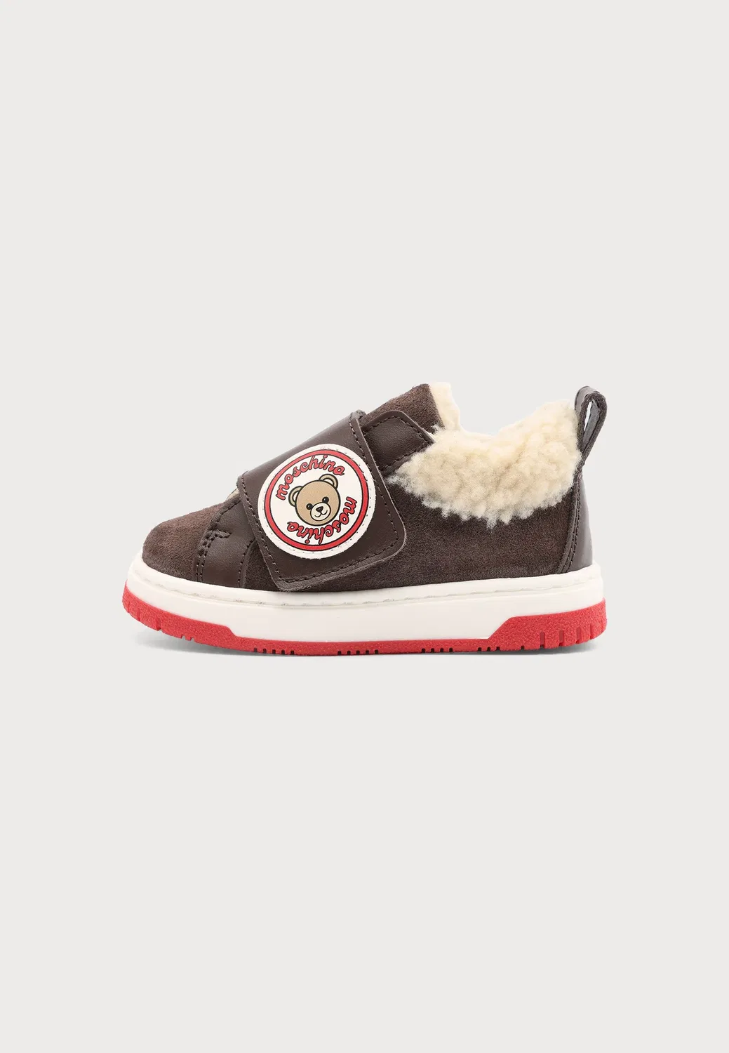 Унисекс - кроссовки Moschino, Dark Brown/Cream/White/Red