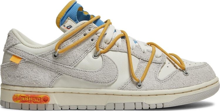 

Кроссовки Nike Off-White x Dunk Low 'Lot 34 of 50', белый