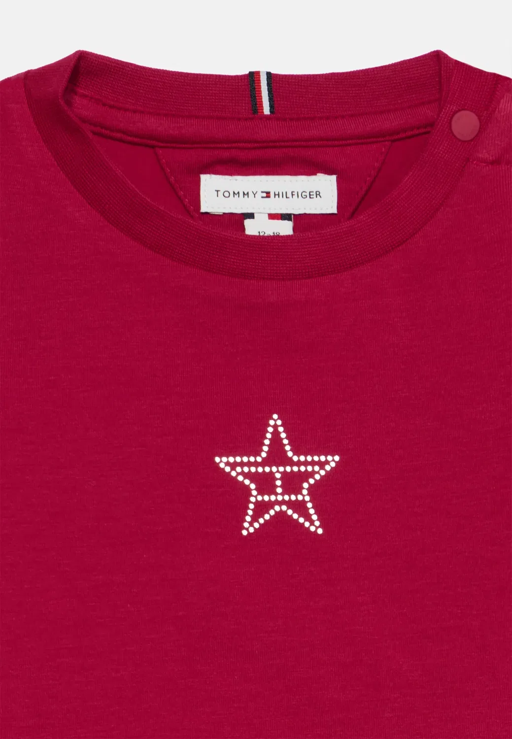 Футболка Stud star с длинными рукавами Tommy Hilfiger, Blissful Berry — фото 4