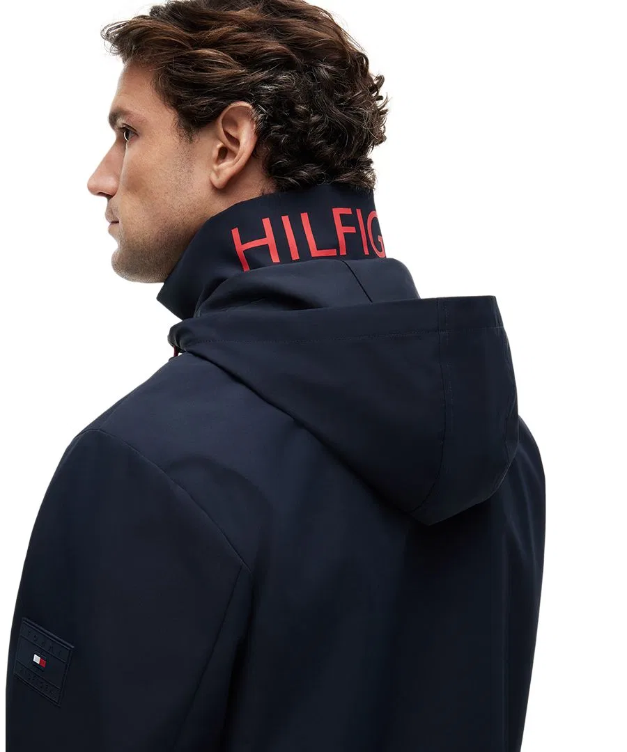 Куртка-бомбер с воротником-стойкой, на молнии Tommy Hilfiger, Desert Sky — фото 3