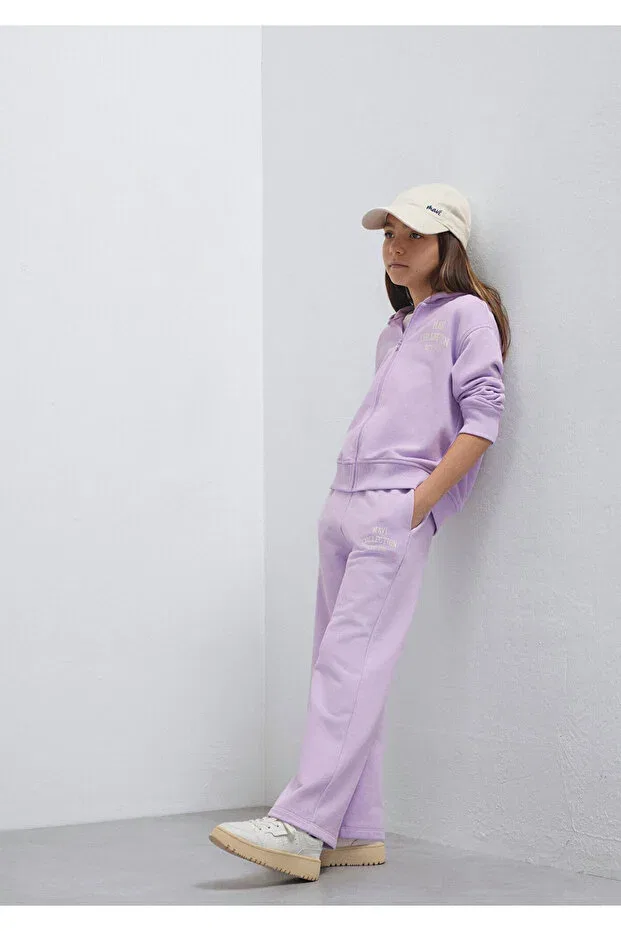 Детские спортивные штаны для девочек с принтом Basics Mavi, Purple