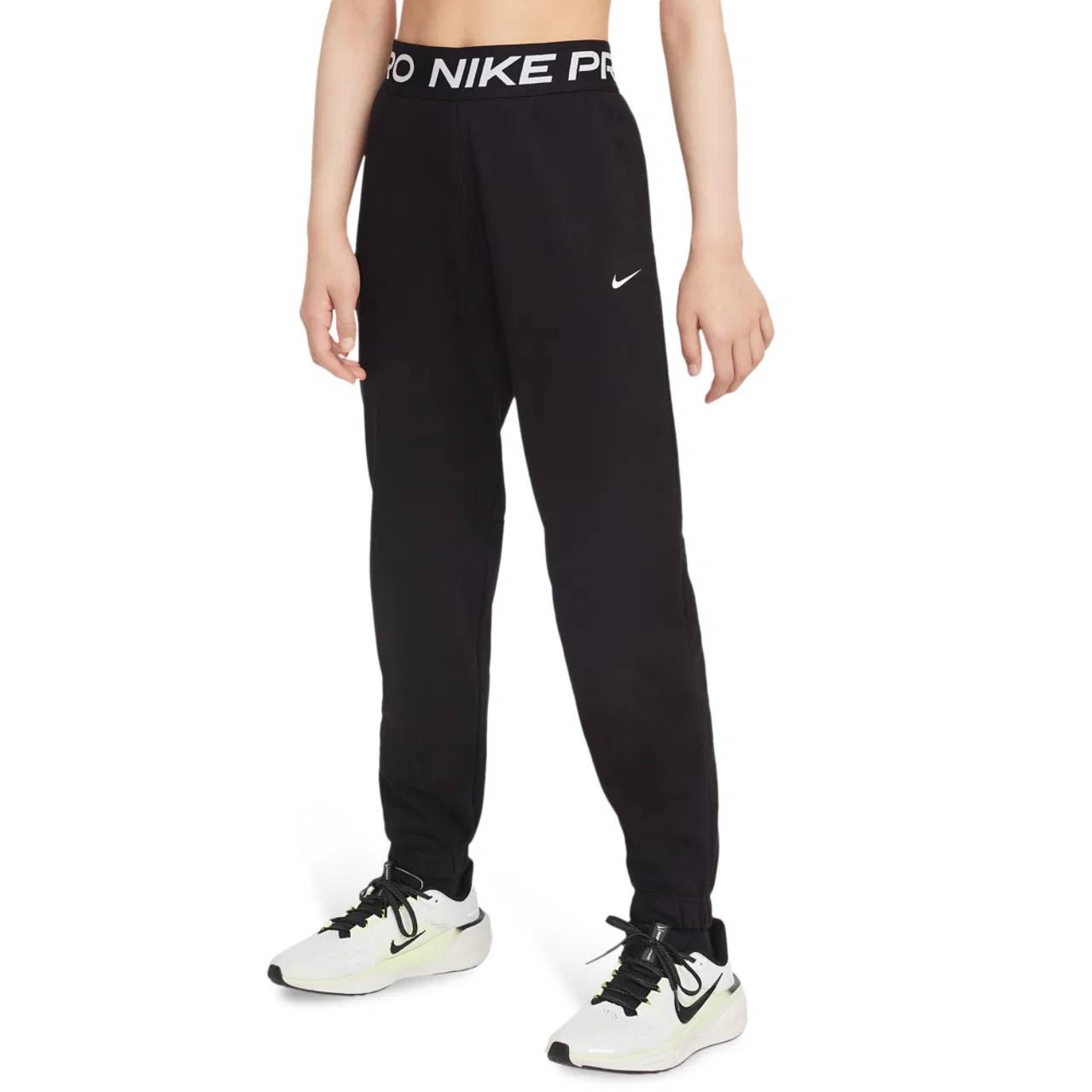 Спортивные брюки для мальчиков Dri-FIT Fleece Nike, черный/белый