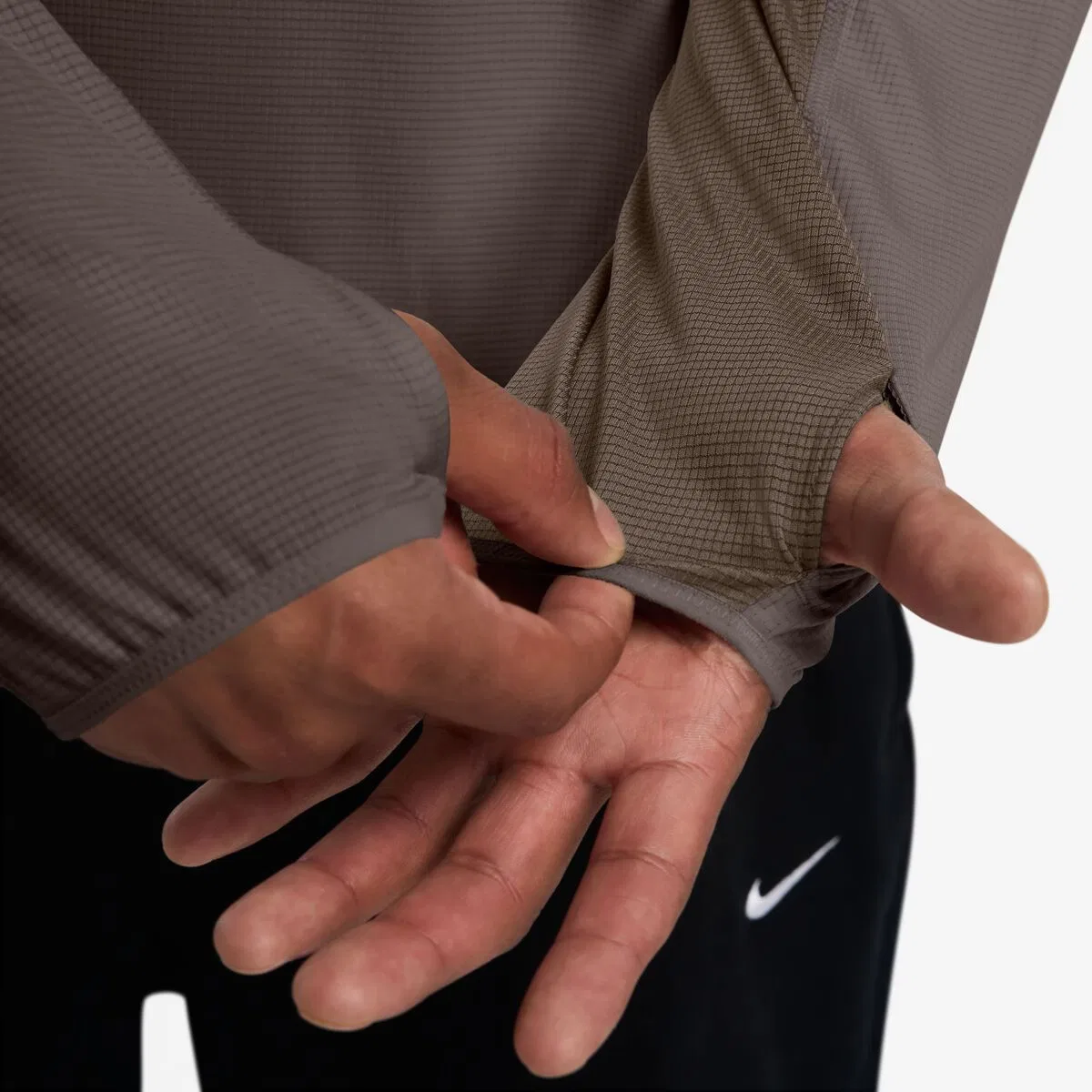 Мужская худи с защитой от солнца ACG Dri-FIT UV Solar Chase Nike, Ironstone/Mink Brown/Summit White — фото 4