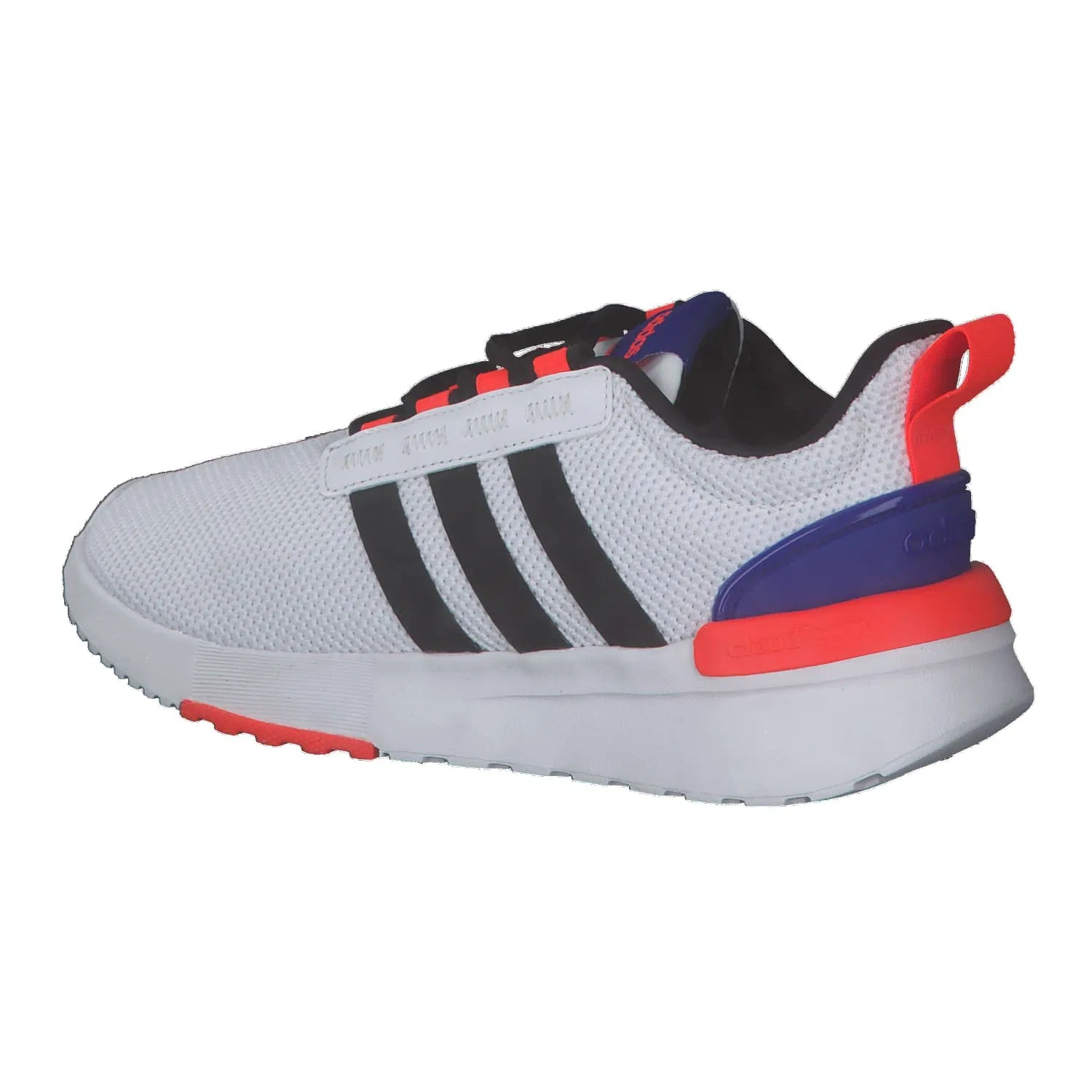 Детские кроссовки для мальчиков с сетчатым верхом Racer Tr21k Adidas, Ftwr White Core Black Lucid Blue — фото 3
