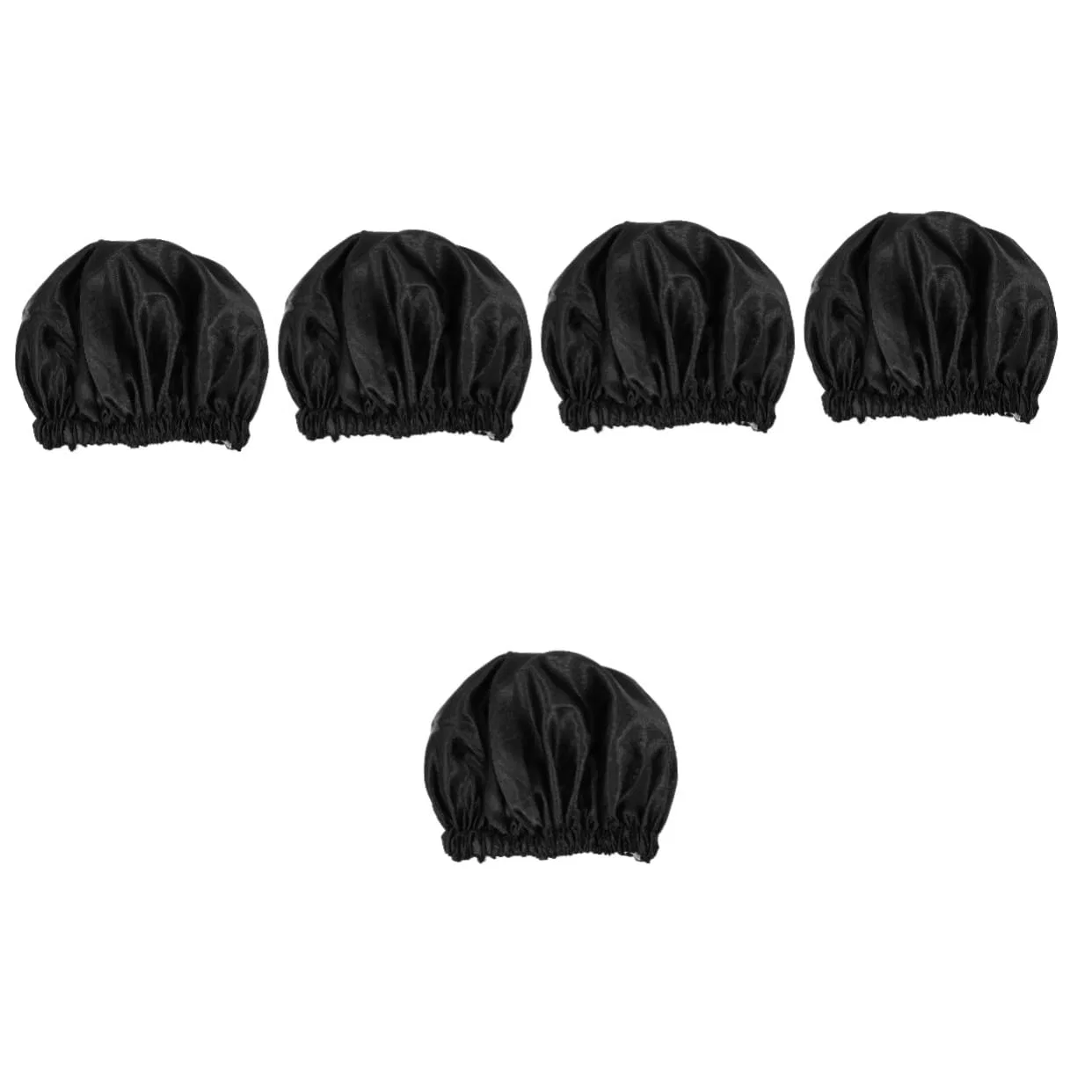 Шапочка для душа из полиэстера FOMIYES, 5 шт, 36x36 см, Schwarz