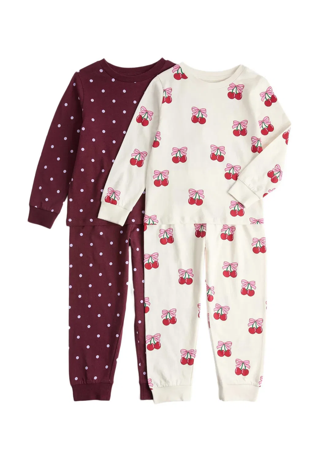 Комплект из 2 пижамных наборов Marks & Spencer, Burgundy Mix