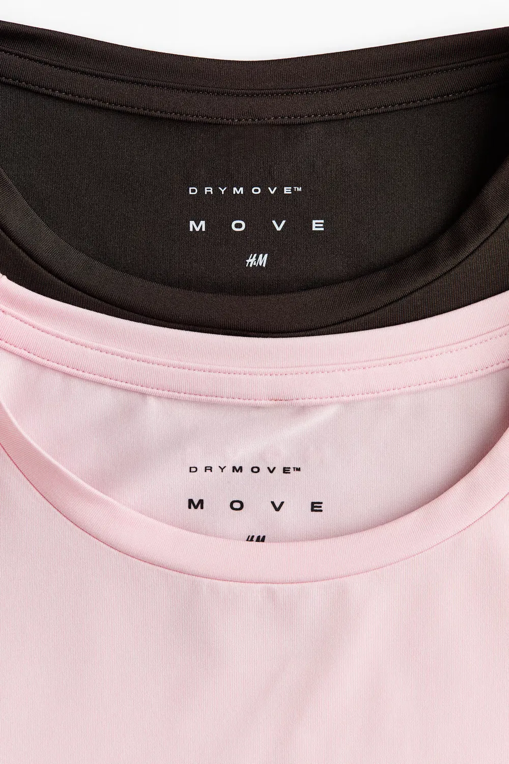 Комплект из 2 спортивных рубашек с технологией Drymove H&M, Hellrosa/Dunkelbraun — фото 2
