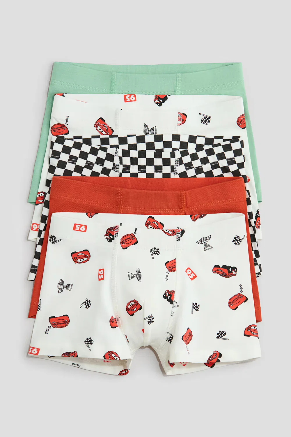 Боксеры 5 шт. H&M, Cremefarben/Autos