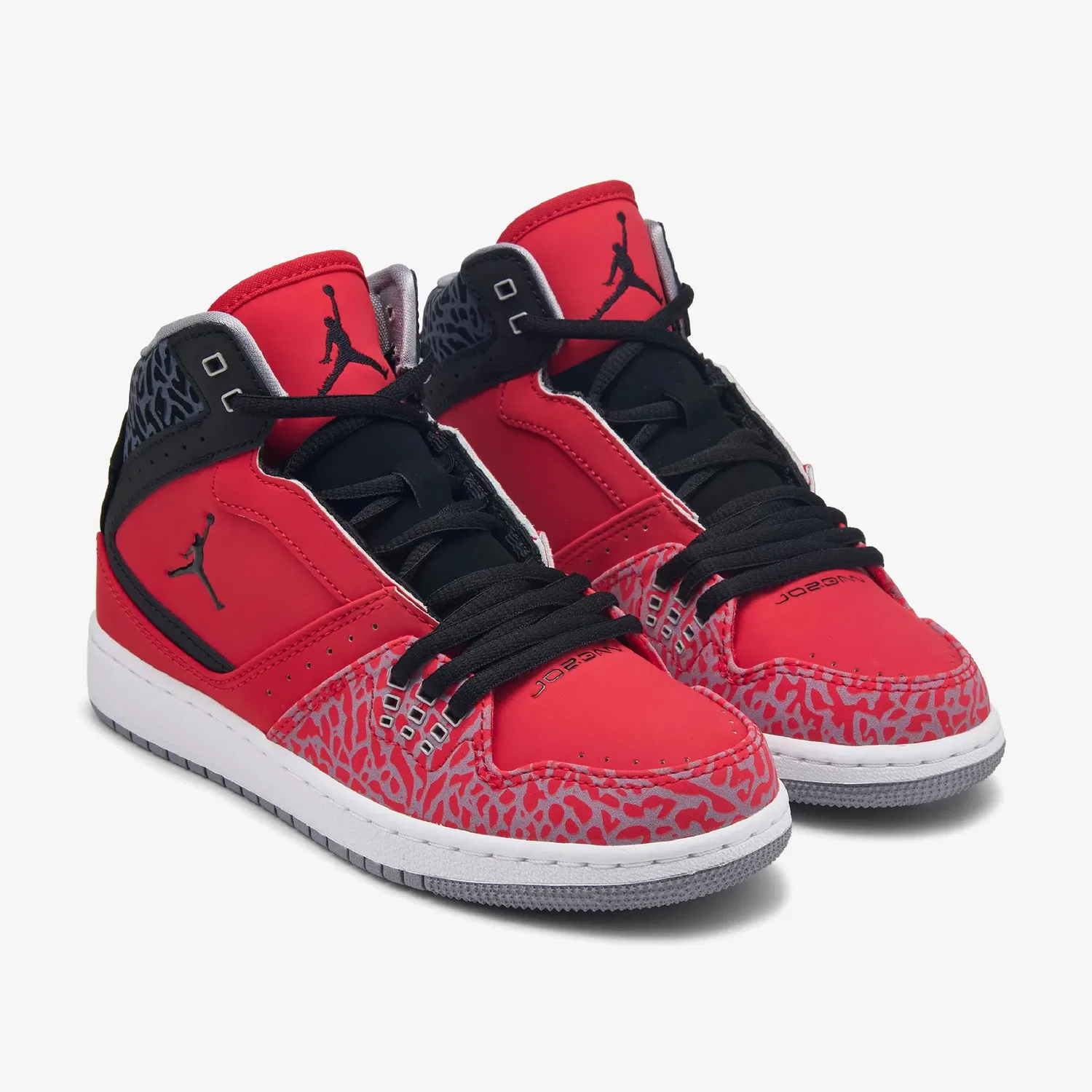 Детские кроссовки средней высоты 1 Flight Jordan, Black/Red