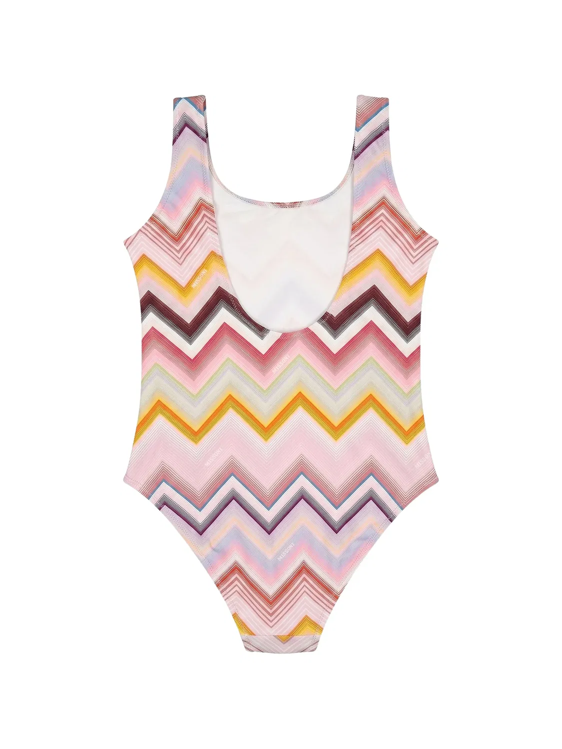 Купальник с узором зигзаг Missoni Kids, розовый — фото 2