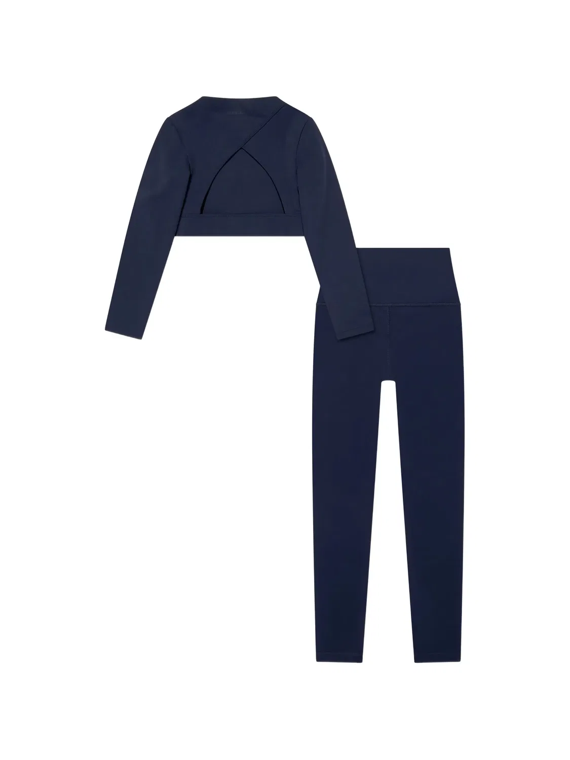 Комплект из укороченного топа и легинсов Blanca Sport Kids, синий — фото 2