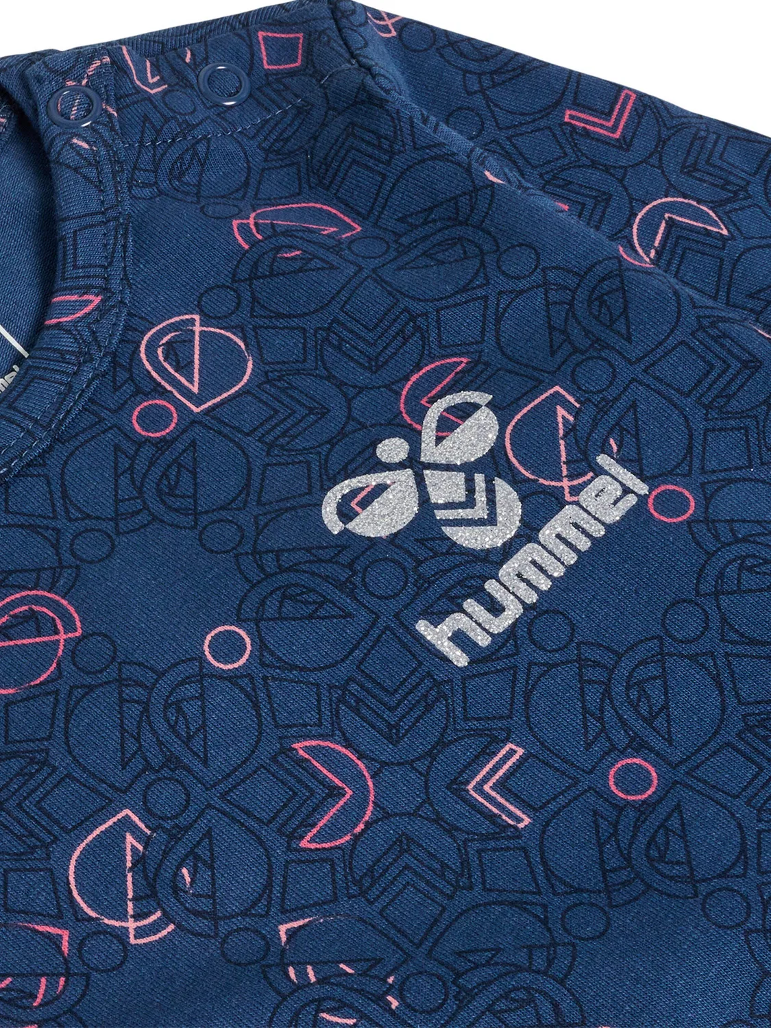Детский боди-комбинезон с принтом Fia Body L/S Hummel, Petrolblau — фото 3