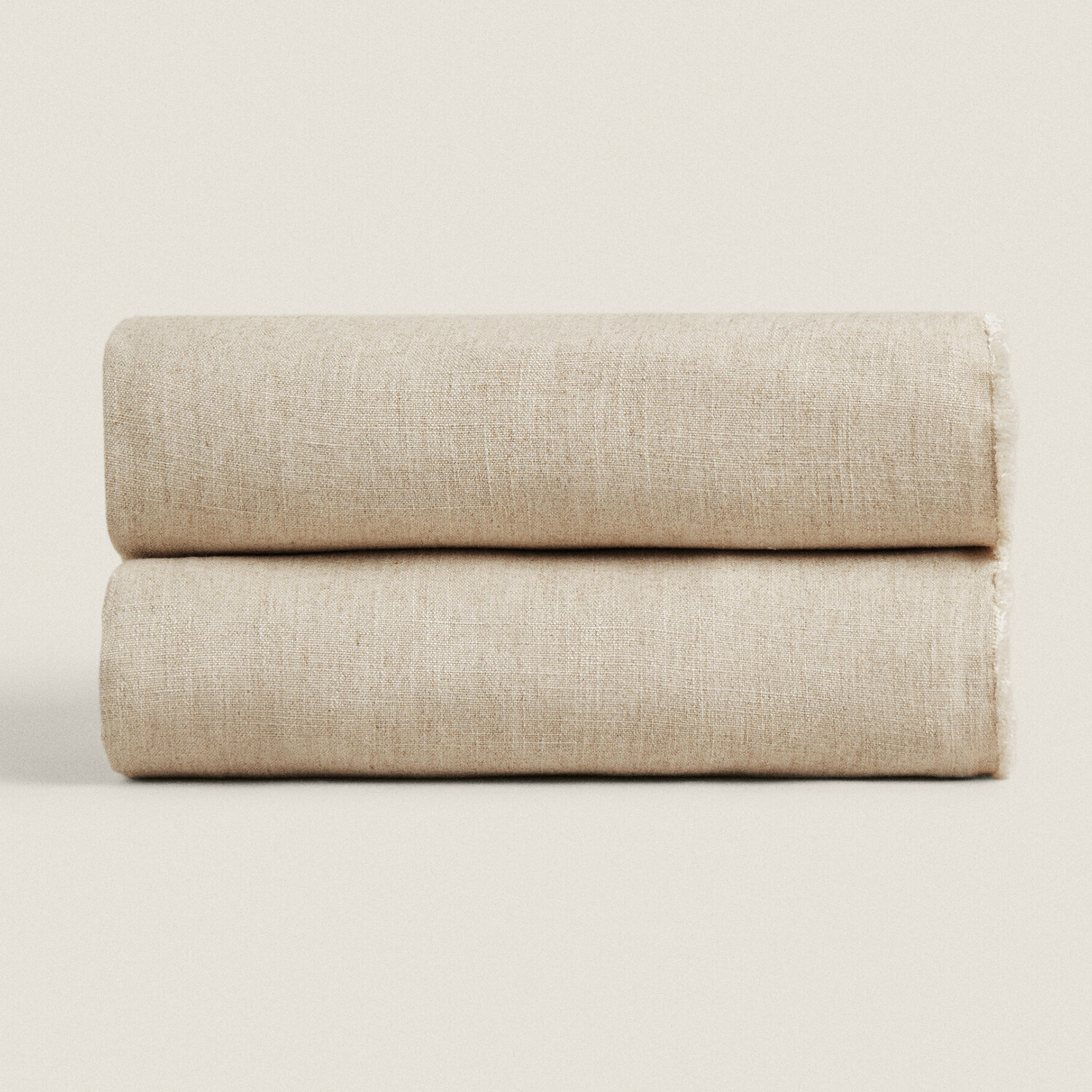 Покрывало Zara Home Linen, бежевый