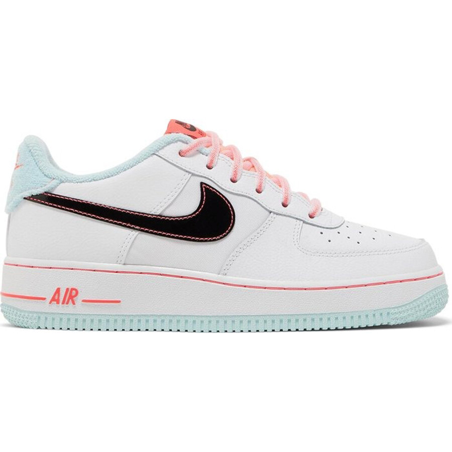 

Кроссовки Nike Air Force 1 '07 LV8 GS 'White Atomic Pink', белый/мультиколор