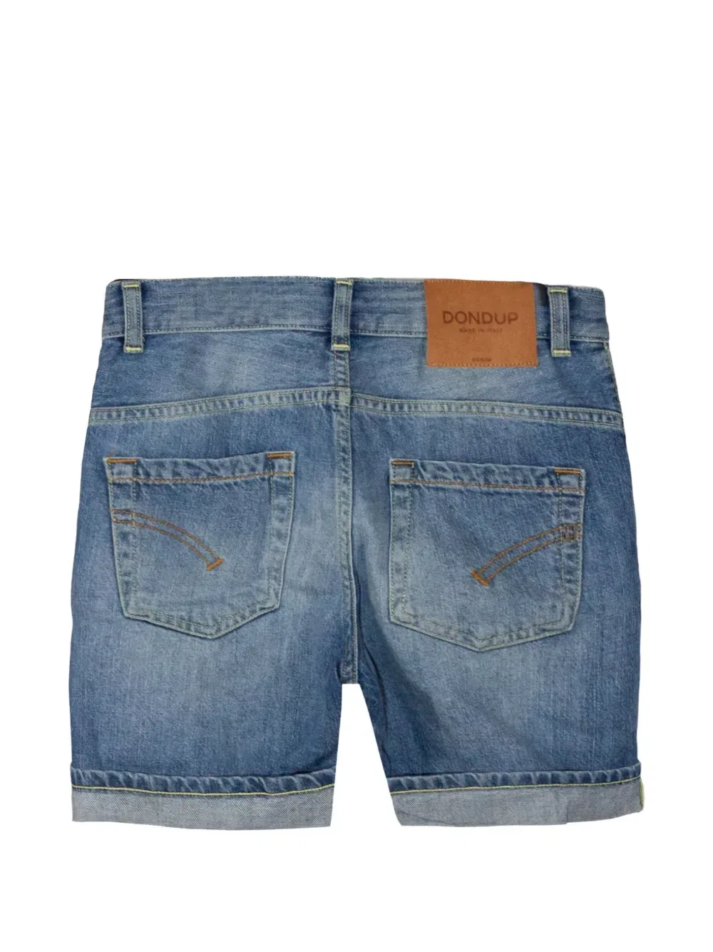 Джинсовые шорты с эффектом пертости Dondup Kids, синий — фото 2