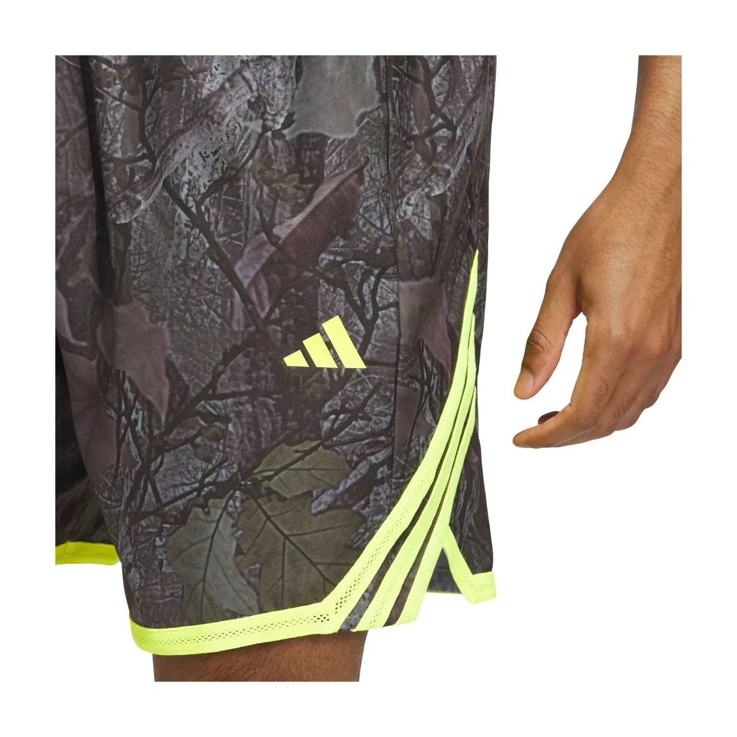 Мужские шорты с принтом Crazy Lite Camo AOP Adidas, черный — фото 2