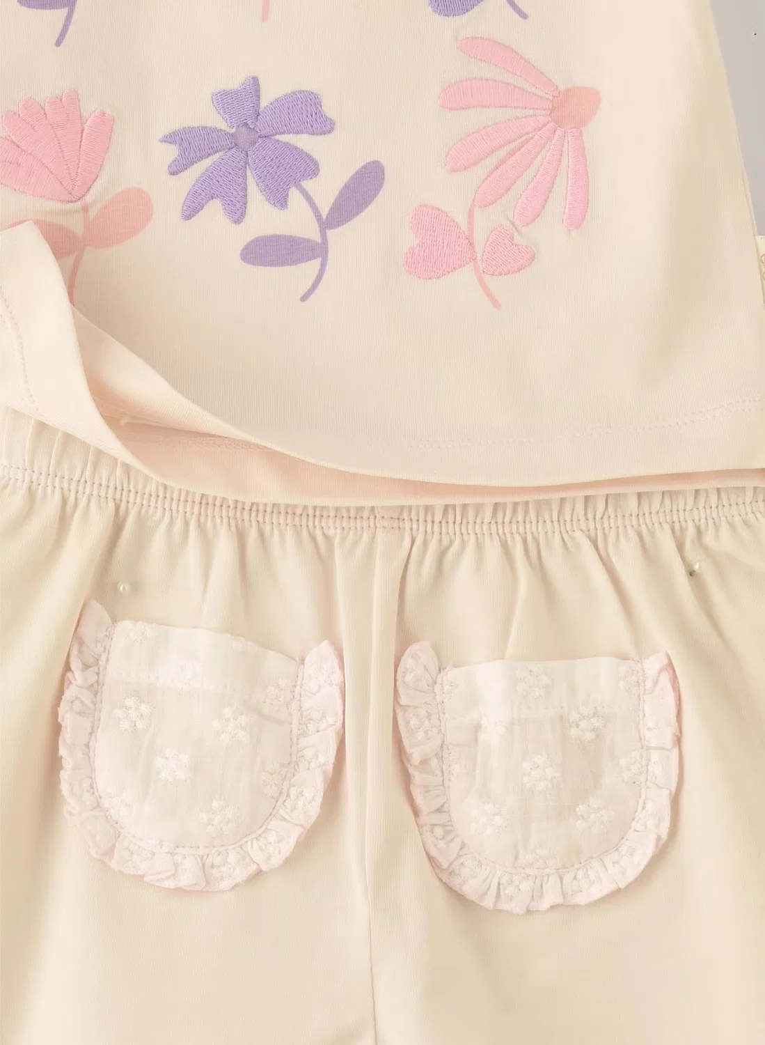 Комплект из 2 предметов для новорожденных Elegant Kids, бежевый — фото 3