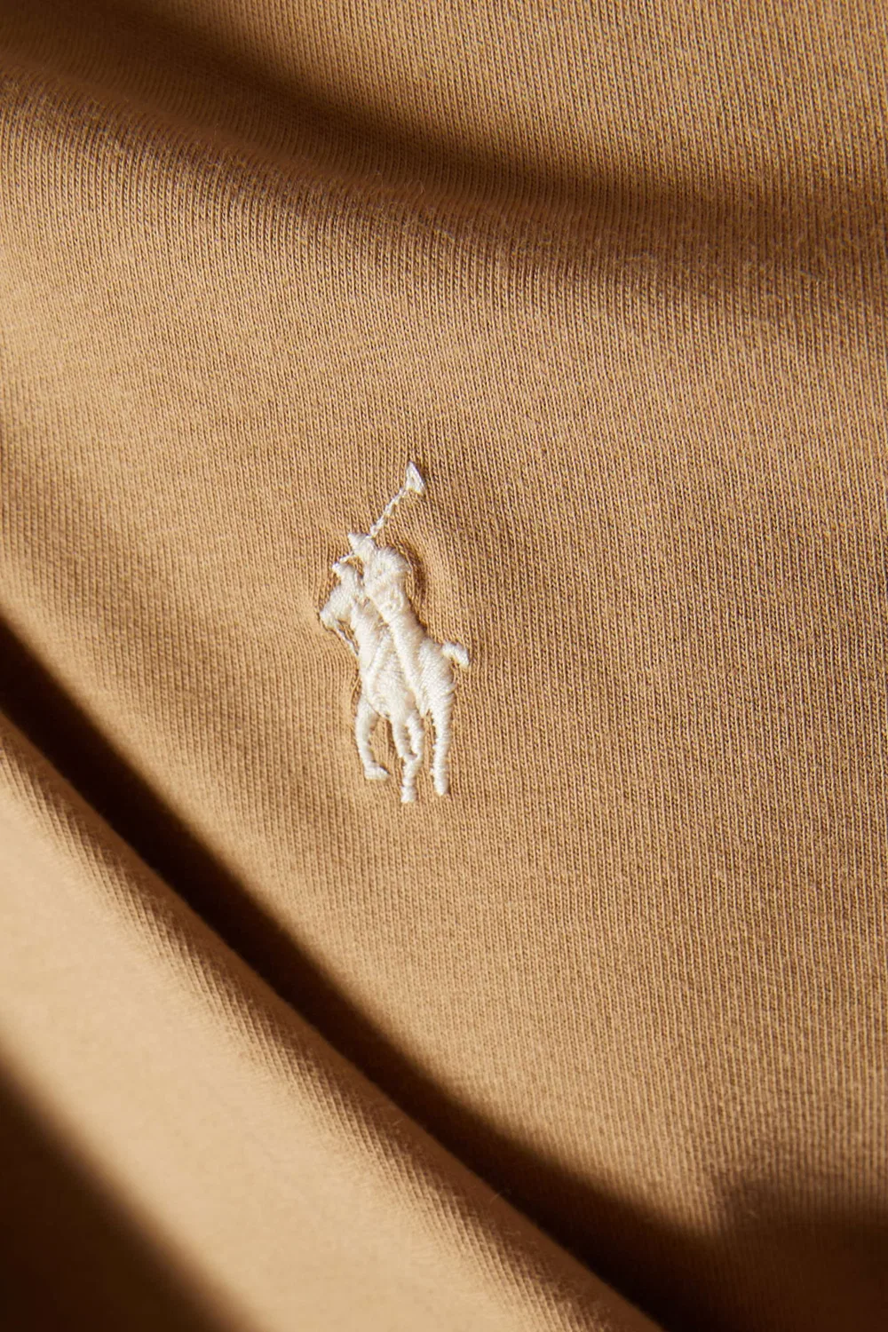 Футболка с коротким рукавом с вышитым логотипом Polo Ralph Lauren, нейтральный — фото 4