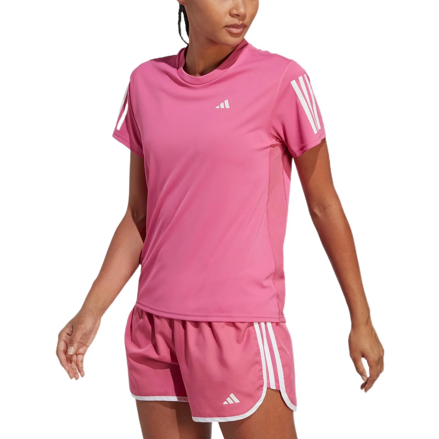 Женская футболка с круглым вырезом Old Fuchsia Adidas, Old Fuchsia — фото 3