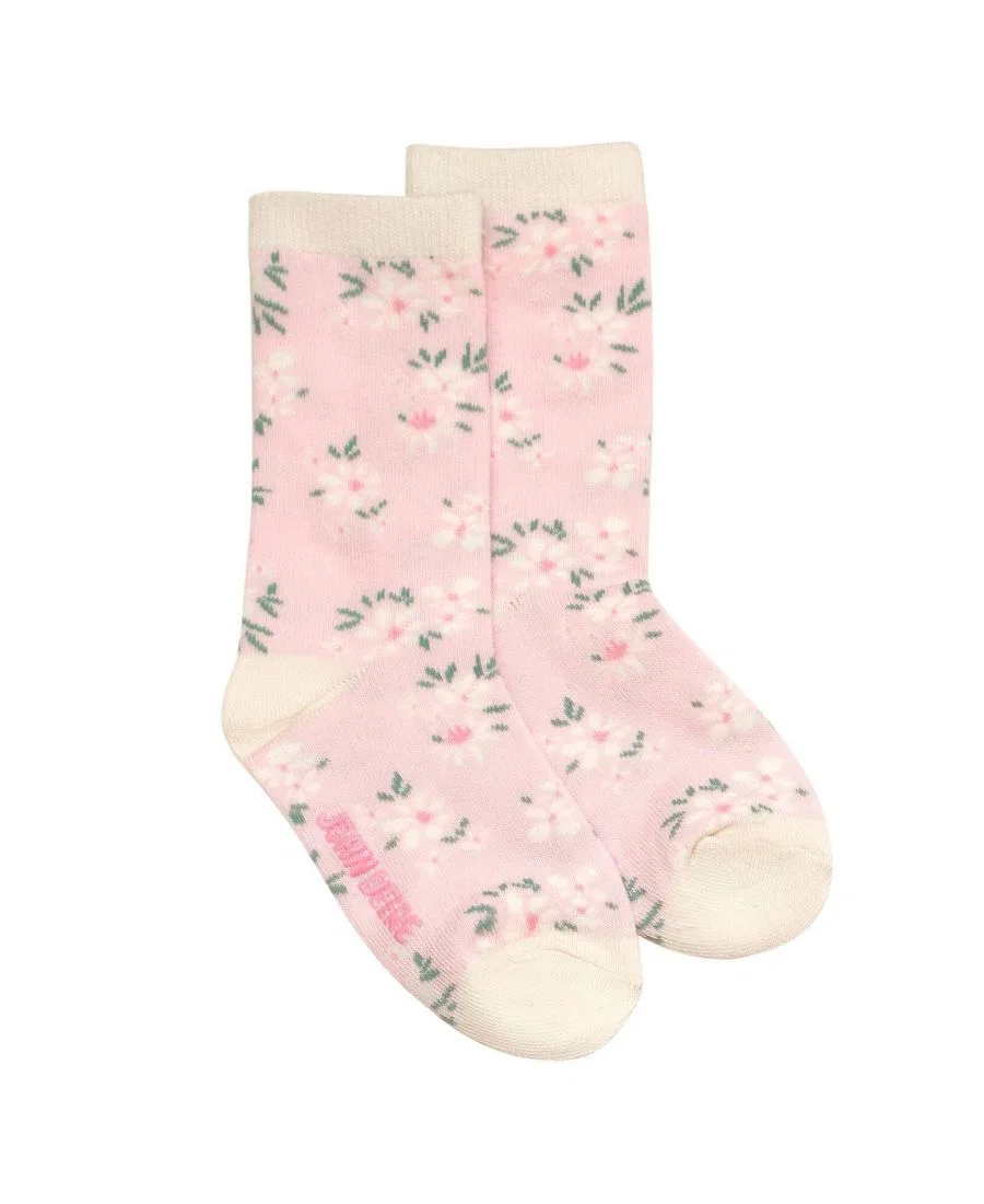 Комплект носков с нескользящей подошвой John Deere, Pink Cream Light Gray — фото 2