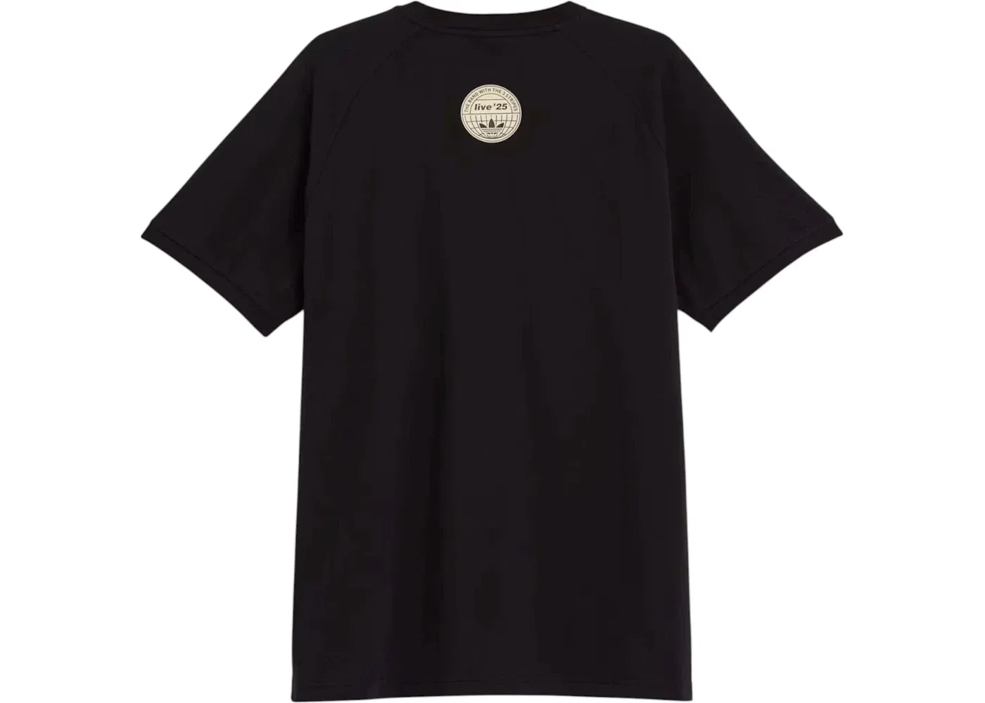 Мужская футболка с принтом Adidas Oasis Tour 3 Stripes T-Shirt, Black — фото 2