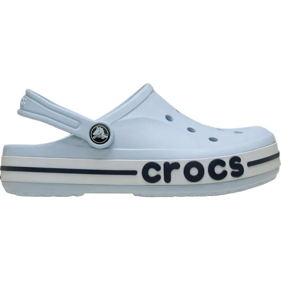 Детские сандалии-клоги с ремешком Bayaband Clog Blue Black Crocs, Blue Black — фото 3