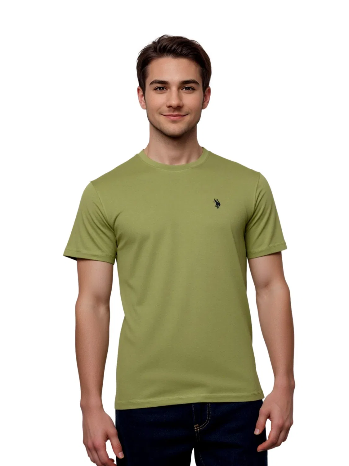 Футболка U.S. POLO ASSN., зеленый — фото 3