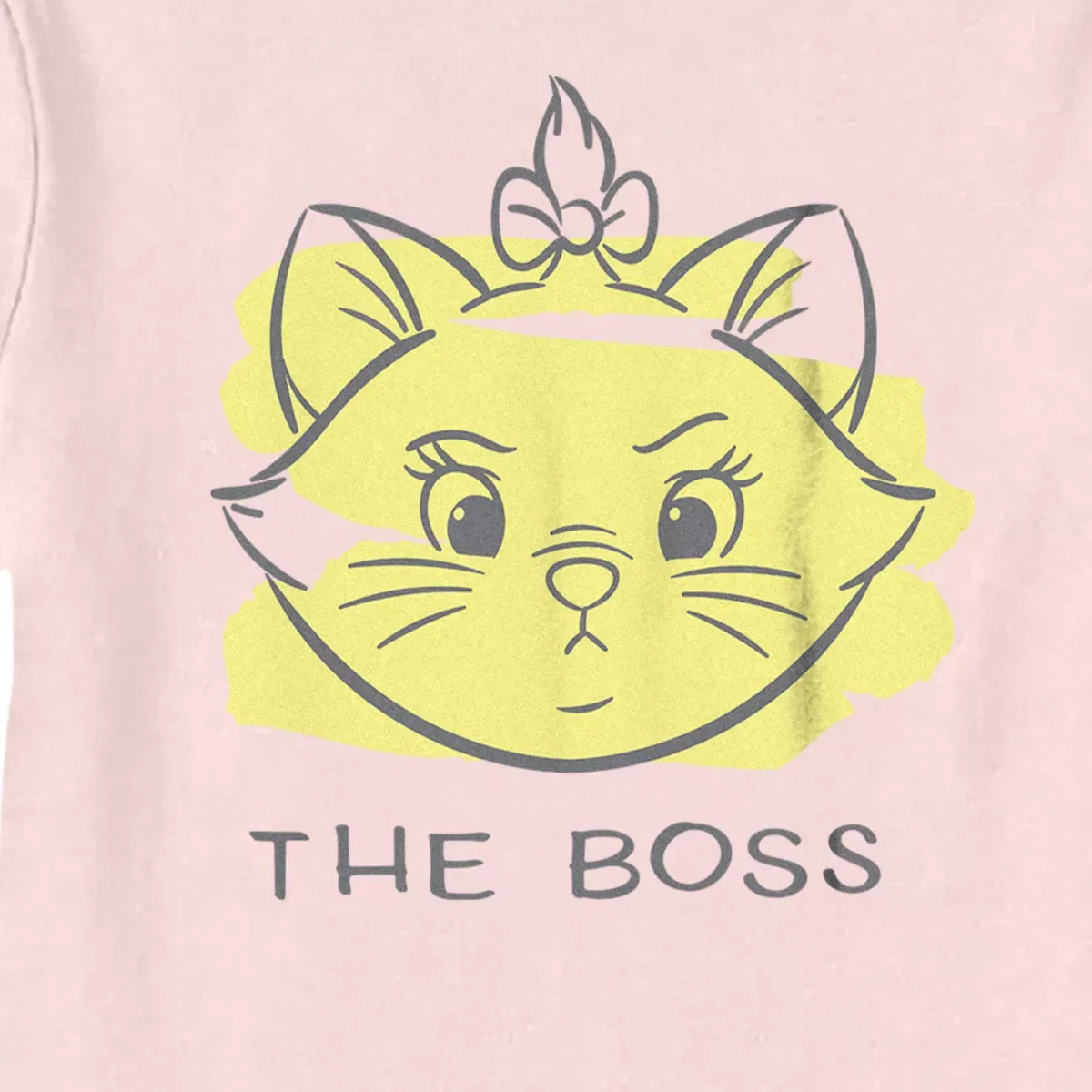 Детское футболка с принтом Marie The Boss Disney, Light Pink — фото 2